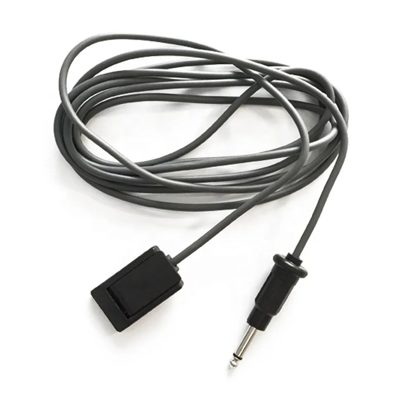 Hi-Fi монополярный нейтральный электрод 6,3 мм, силиконовая серая отрицательная пластина ESU для пациента, соединительный кабель заземления