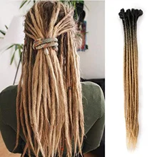 Вязанные дредлоки для наращивания, человеческие волосы, иглы для локс волос, одинарные шпильки, двойные шпильки, 0,75/0,5