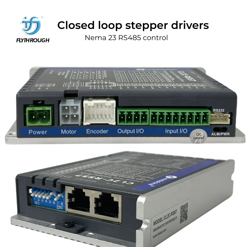 Hot sale original Nema23 closed loop driver with encoders CS2RS-D507 or Leadshine CL2C-RS57 RS485 modbus rtu controllers