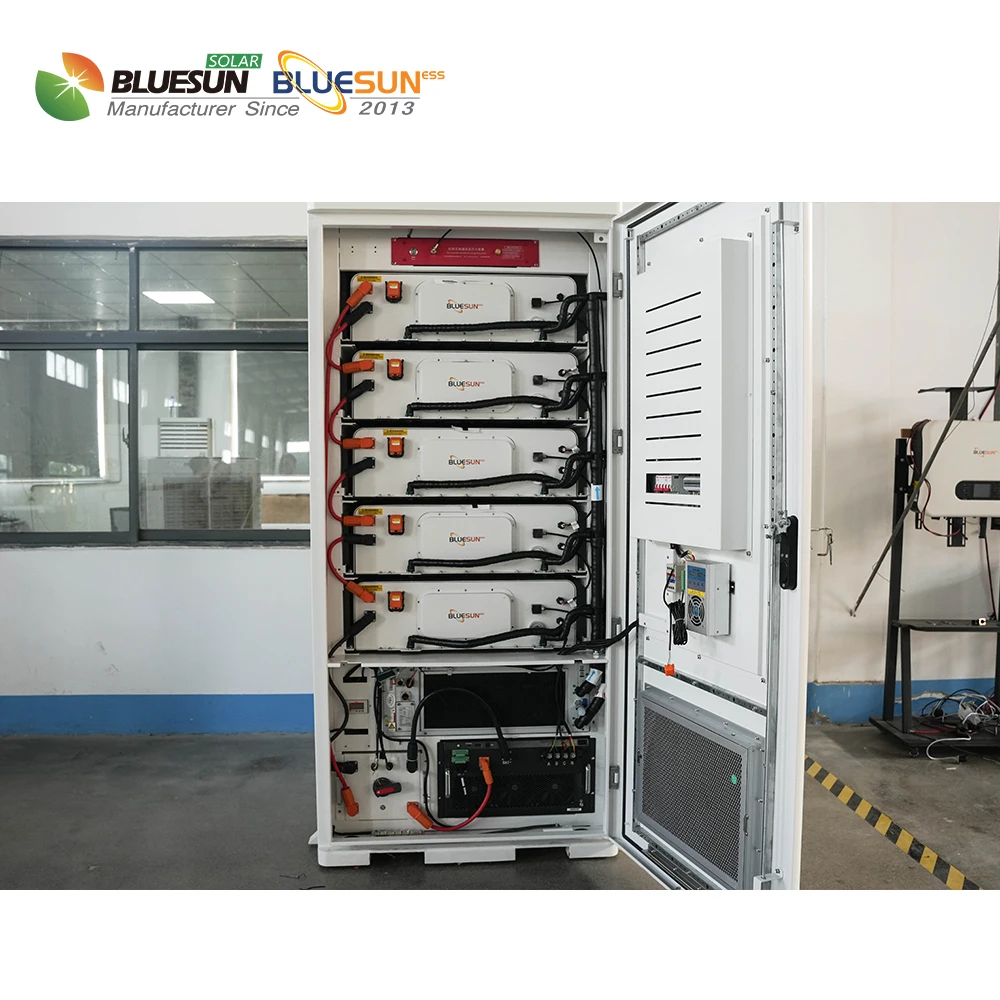 Bluesun battery charging cabinet 50kwh 100kwh 261kwh outdoor power bank with 314Ah liquid cooling battery pack