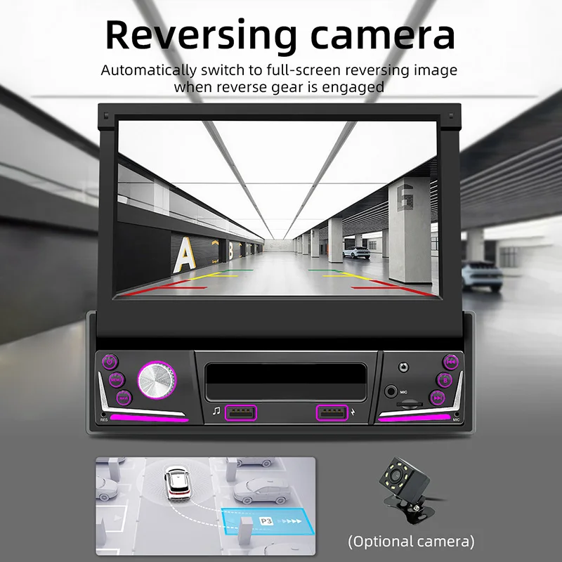 CareDrive Erisin Es8588U 7 дюймов A007 Универсальный 1 Din Android 12 0 беспроводной Bt5.0 Carplay 4G Tpms Dab Dsp автомобильное радио
