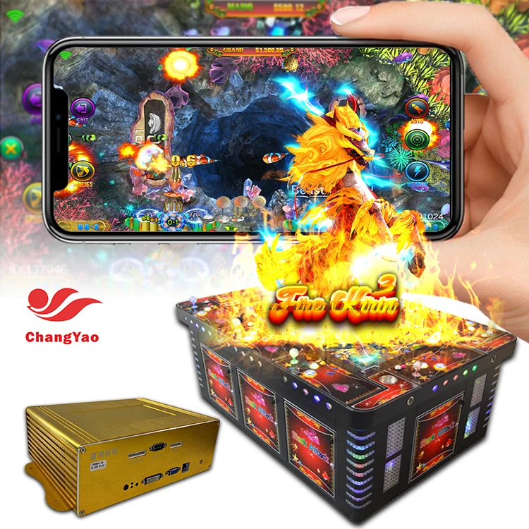 10 Players Board Multi Game Fish Table Machine For Sale Chang Yao Fire Kirin 3