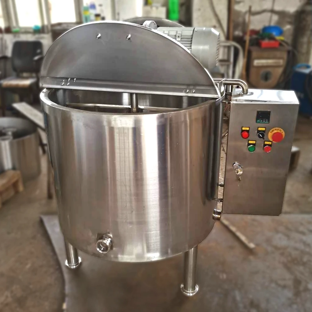 Stainless Steel 100L 200L 300L 500L 1000L Chocolate Mixing Melting Melter Agitator Tank with chocolate pump