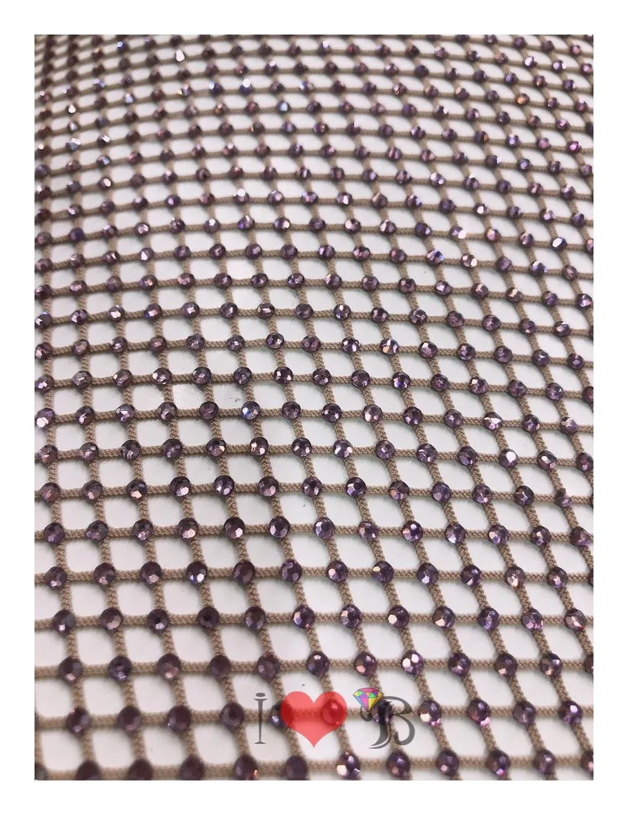 Luxury ready stock lace fabric, allure bridals off white stoned stretchy fabric