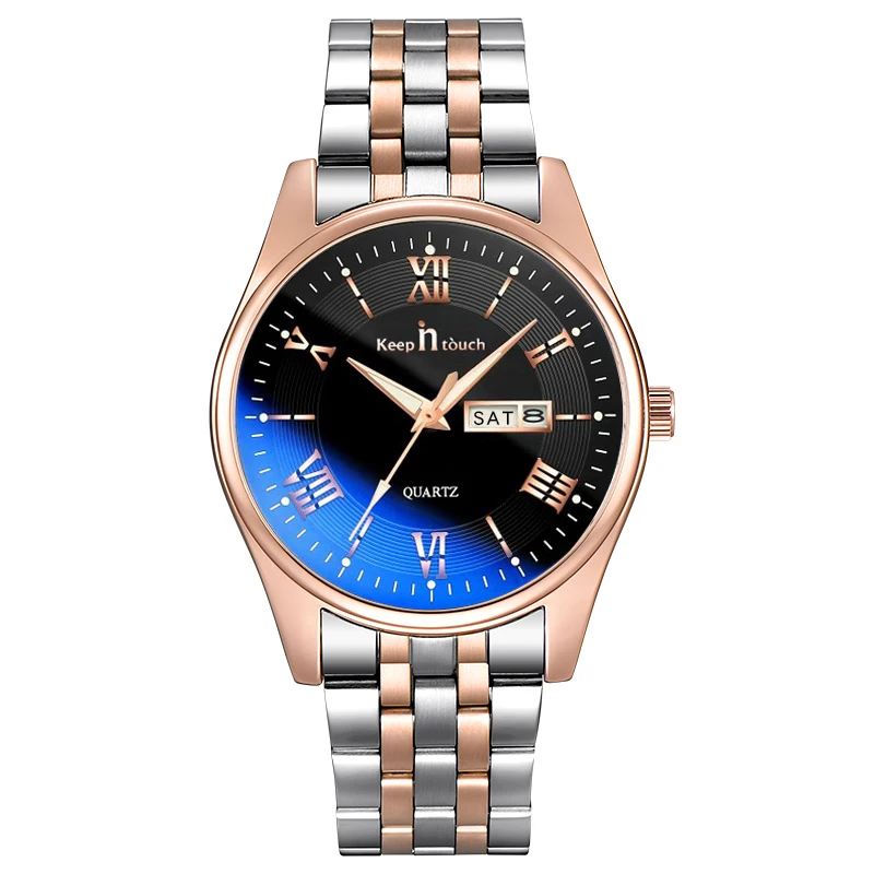 Hot sale waterproof quartz wrist watch luxury mens stainless steel watches custom logo