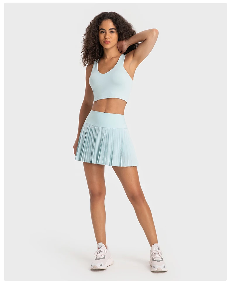 custom women high waist mini pleated tennis skirts with inner pocket workout pant skirt tennis wear ladies golf shorts skirts