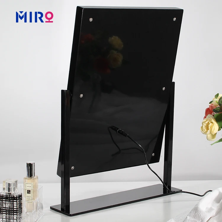 Hollywood Mirror with 12 bulbs Wall Mounted or Desktop Make up Vanity Mirror Alu Framed Customize Lighted Mirror For Powder room