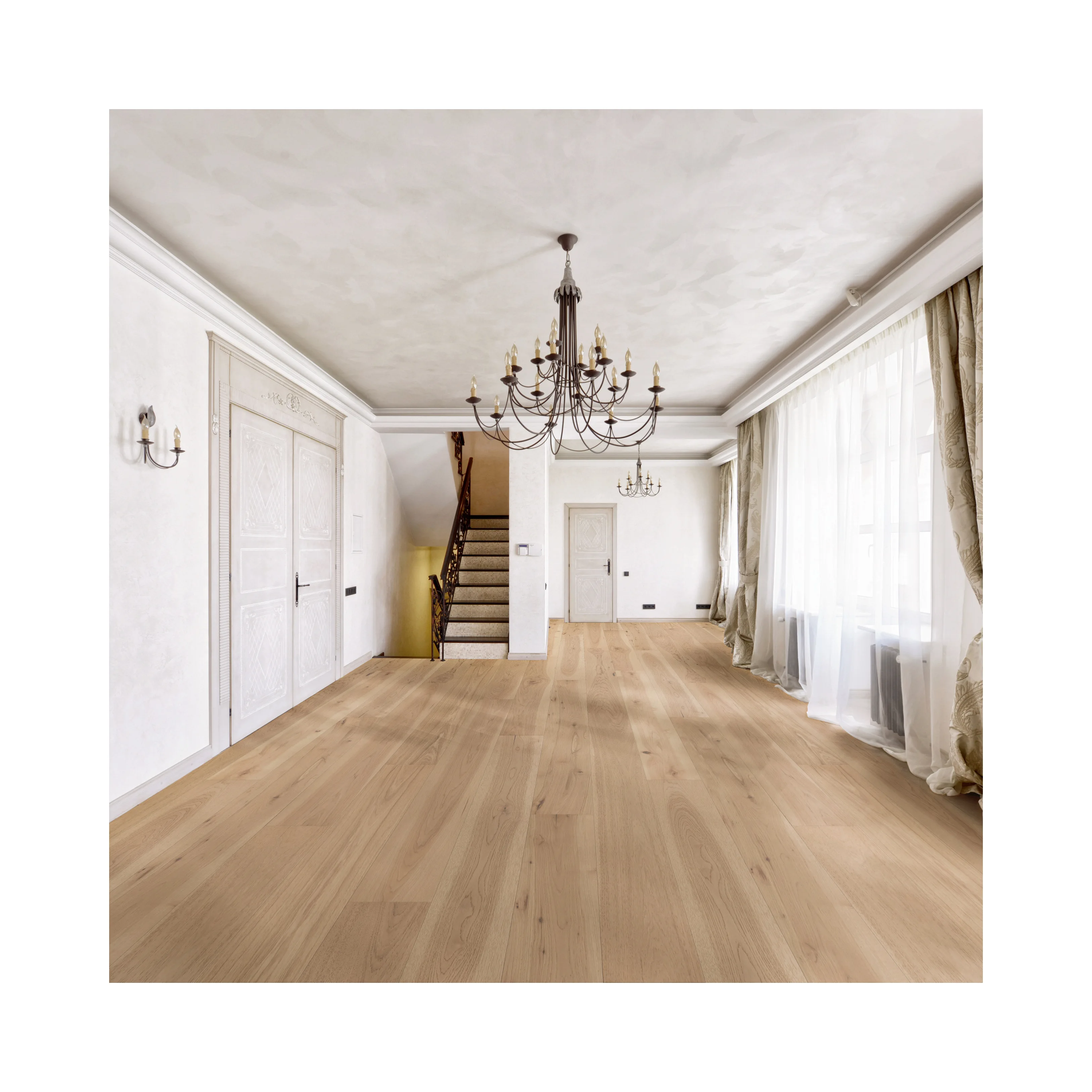 Real Wood Veneer SPC Hot sale High Quality Waterproof Wood Stone Plastic Flooring For Indoor