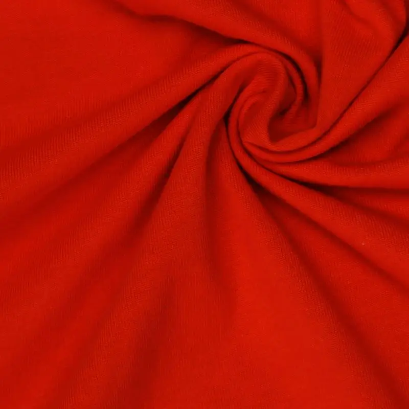 High quality custom color plain dye breathable 100% cotton t shirt jersey knitted single jersey fabric