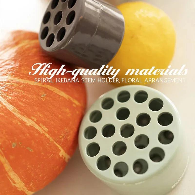Plastic Transparent Flower Arranger Spiral Ikebana Stem Hold Spiral Flower Arranger Houseware