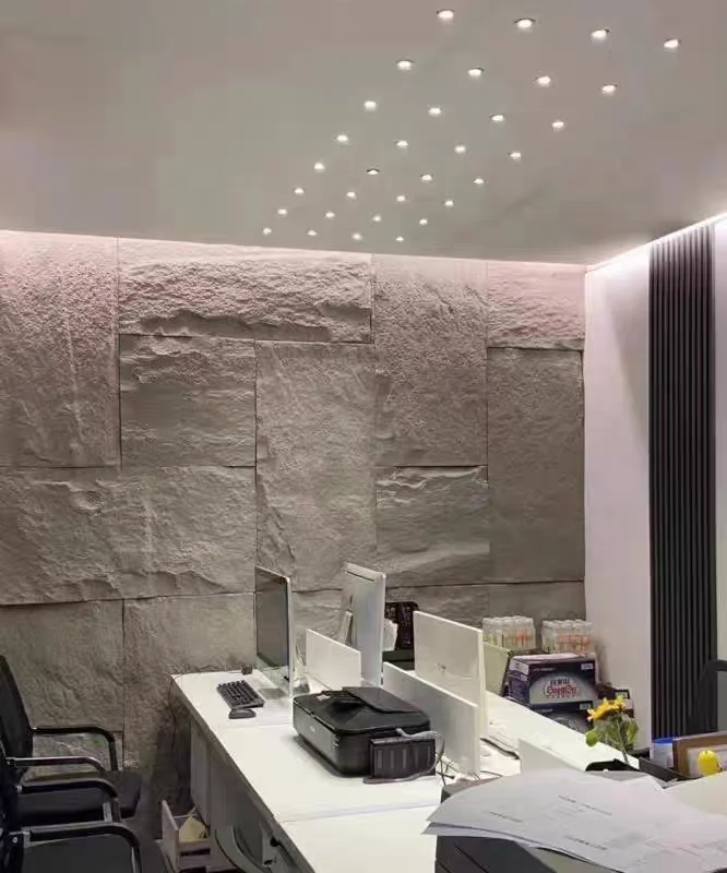 PU Polyurethane Slate-Stone lightweight easy Install faux culture artificial stone