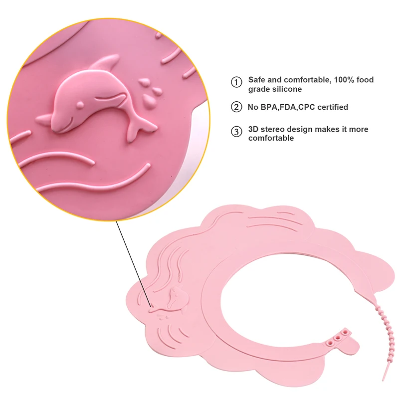 New Design Professional baby kid child shower caps head protector for wholesale