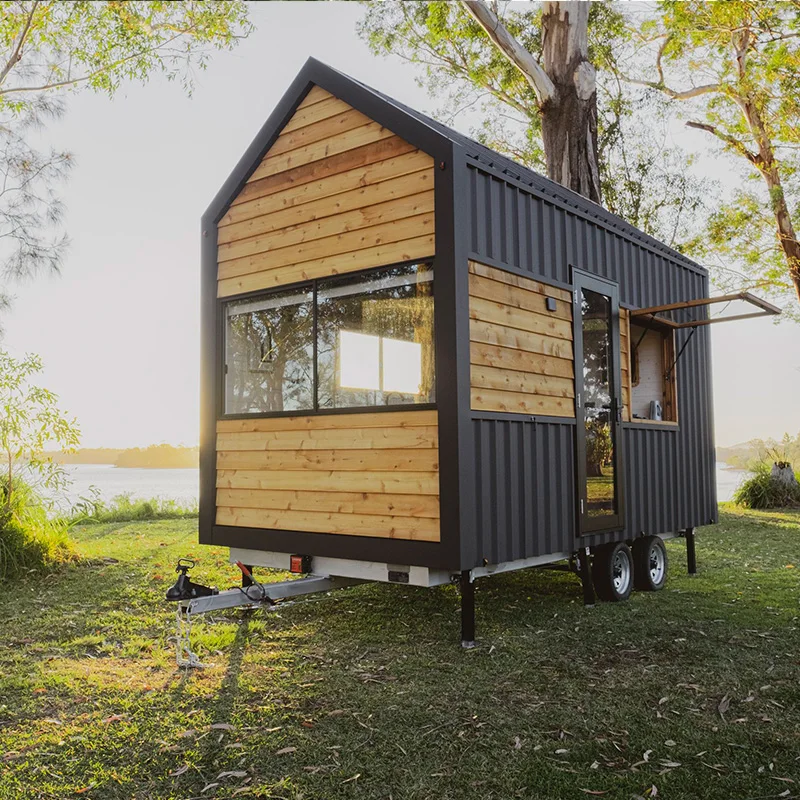 Best quality design home trailer house on wheel modular home trailer caravan