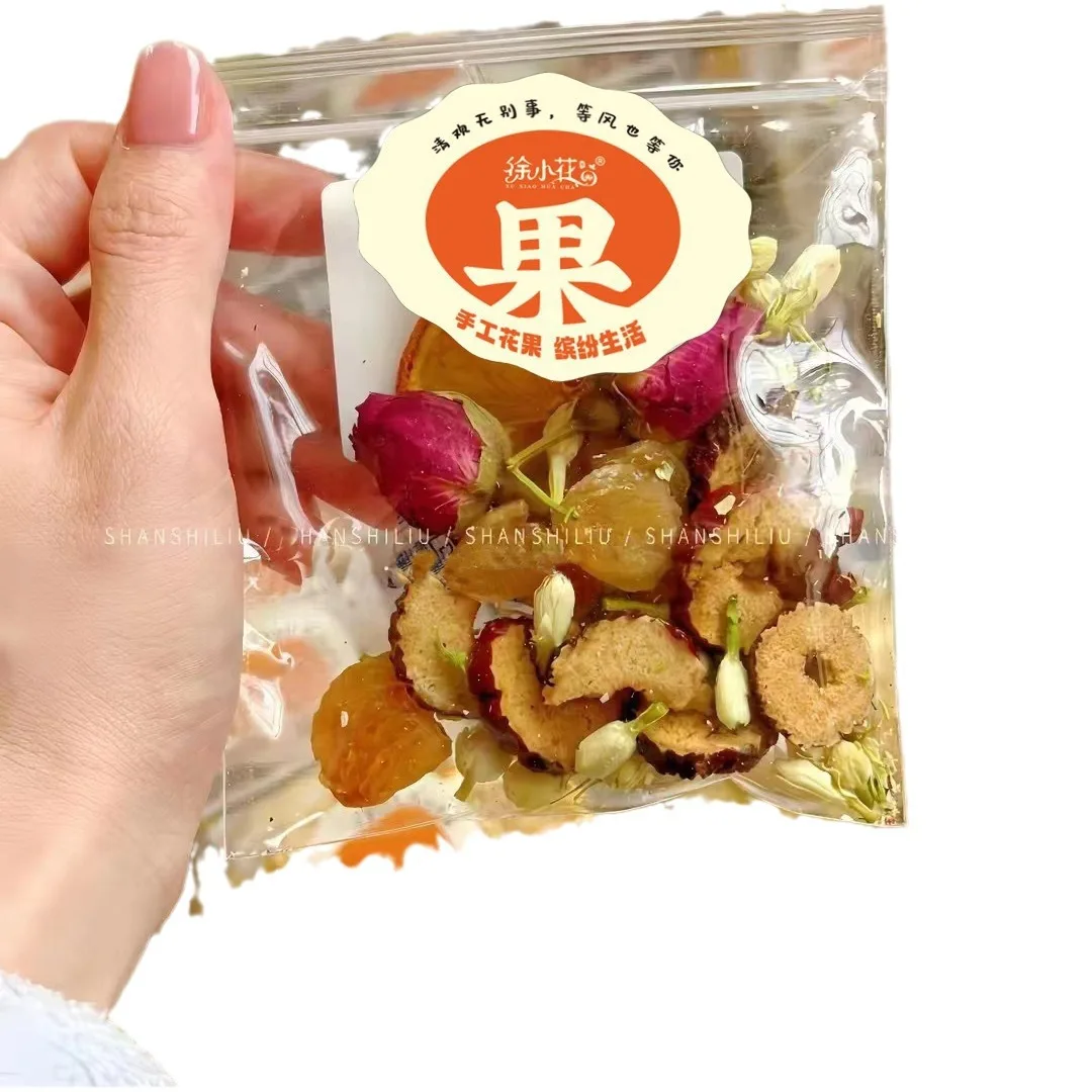 High Quality Small Red Book Explosion Fruit Tea 10g/Pack Loose Leaf Slimming Tea Generation Hair Fruit Tea Combination Wholesale