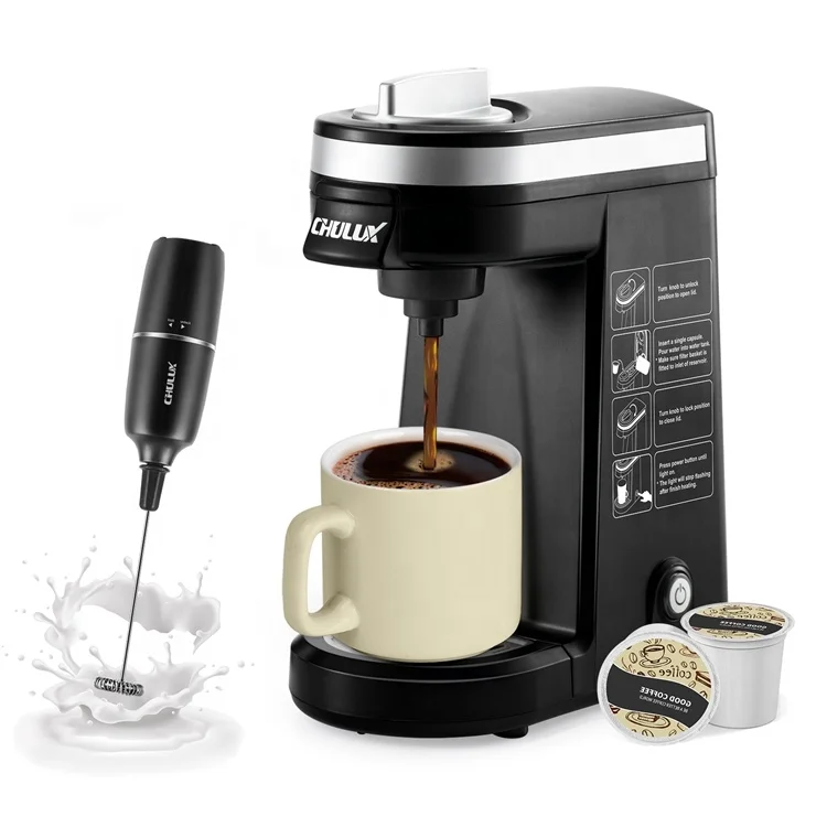 K-cup capsule coffee machine with milk frother Automatic k cup coffee maker for home hotel restaurant cafe