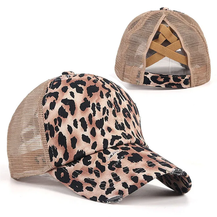 Бейсболка для женщин с леопардовым принтом на заказ, оптовая продажа