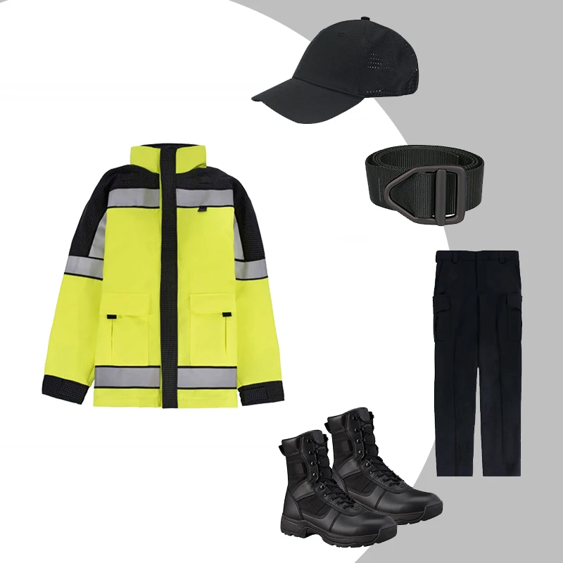 Wholesale High Quality 100% Polyester Long Sleeve Uniform Rainproof Security Guard