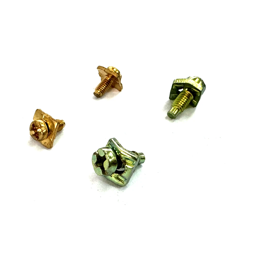 Terminal Block Screws With Captive And Square Washer Terminal Screw Manufacturer Zinc Coating Steel Washer Combined Screws