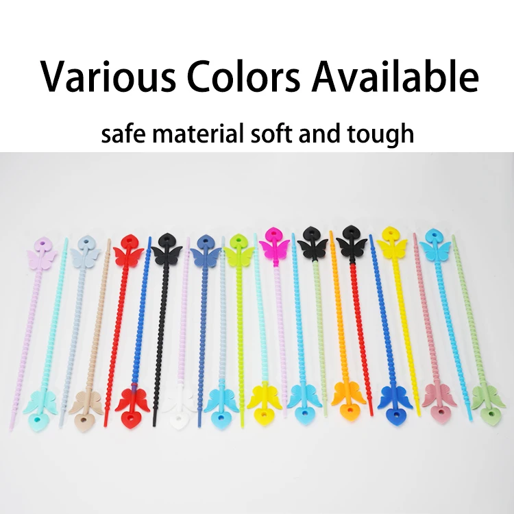 Wholesale Multi-functional Reusable Silicone Packing Ties  Silicone Hanging Rope Anti-Lost Hand Rope