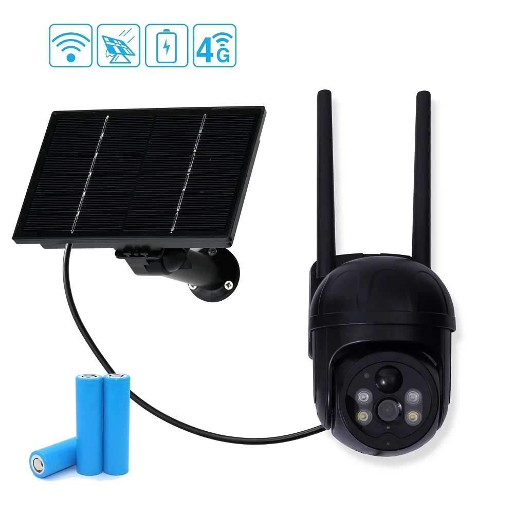Wifi Security CCTV Camera Battery Power Speed Dome Ptz Camera Wireless Solar IP Camera For Outdoor