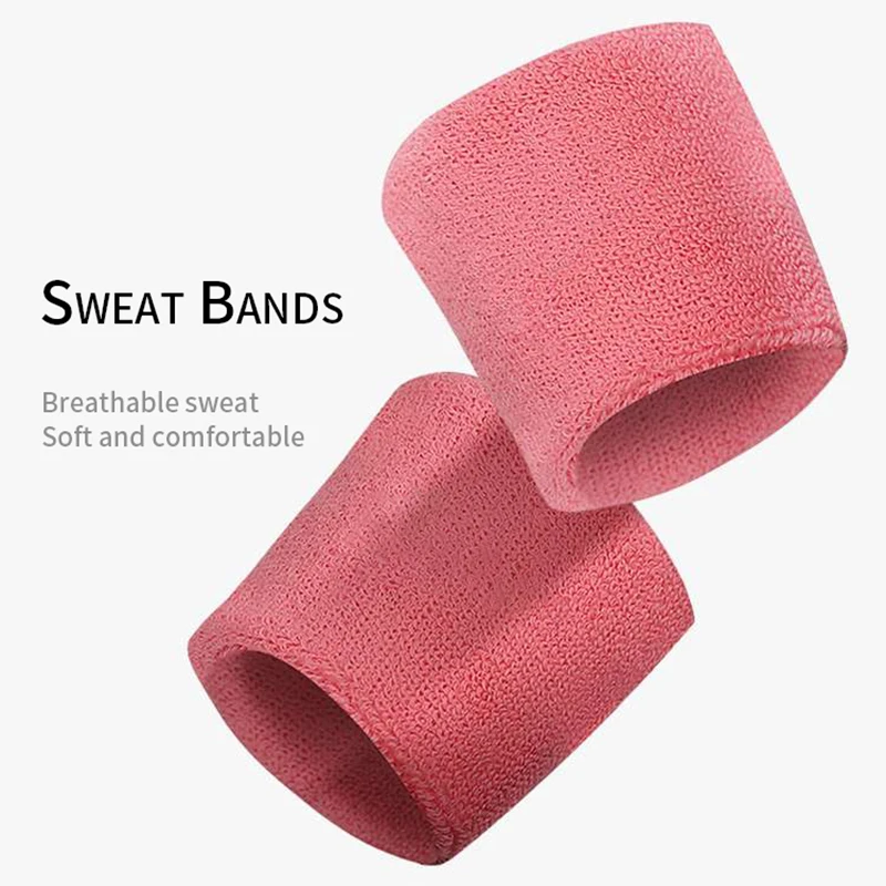 Sweatbands Sports Headband and Wrist Sweatbands Cotton sweat wrist band