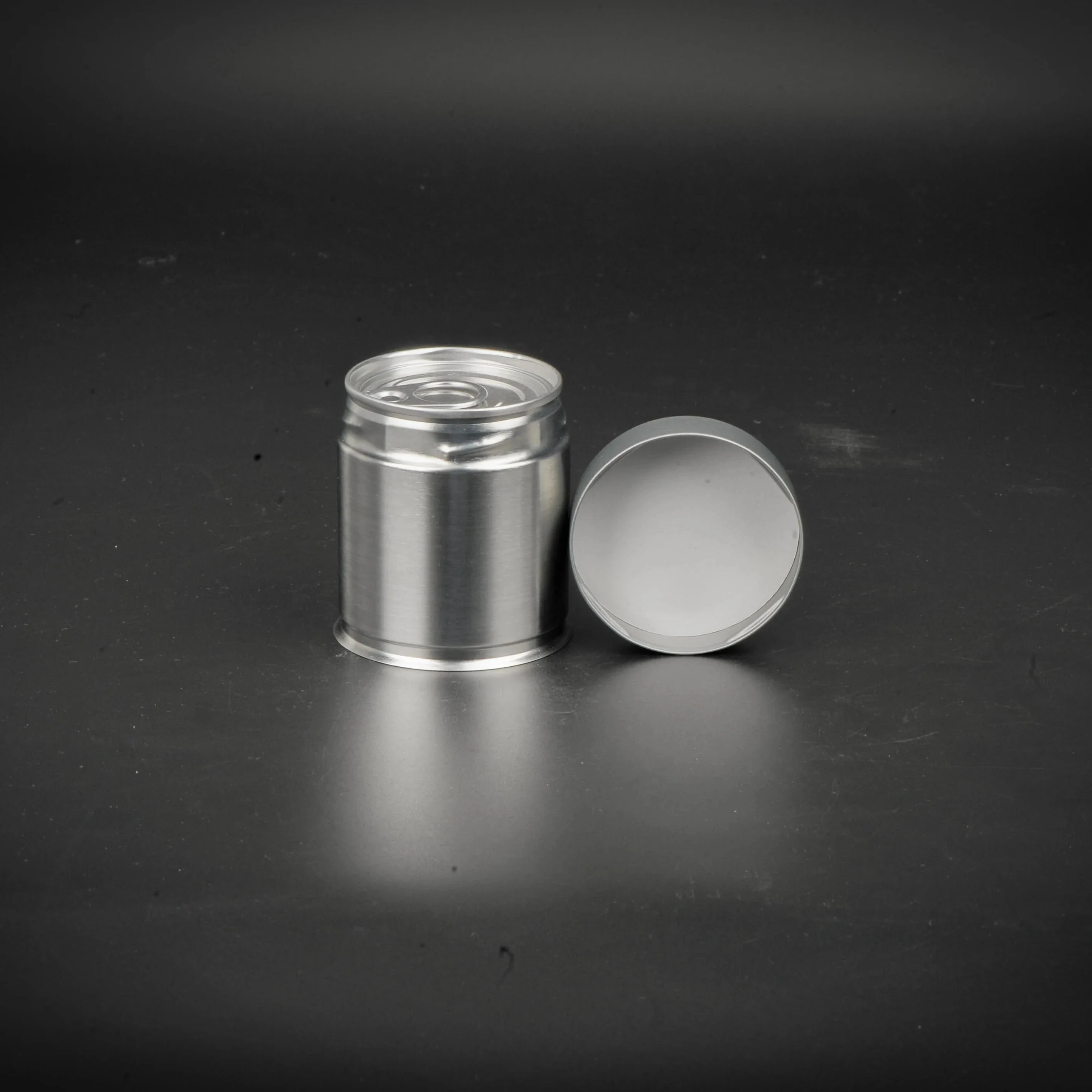 Food Grade Matcha Tea Powder Packaging Metal Box Canister Round Airtight Can Metal Tea Tin