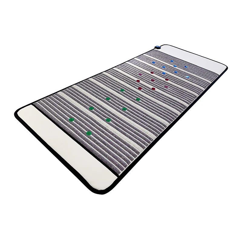 Chakra Rainbow Jade Tourmaline Mattress Price Pemf Amethyst Mat Bio Stone Thermal Mat Crystal Quartz Infrared Heating Pads