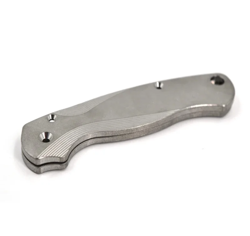 Custom Titanium Alloy Knife Handle Scales For Spyderco P2 knives