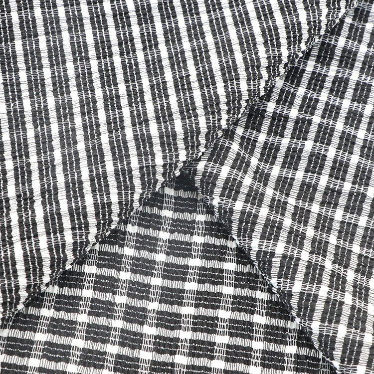 Hot Sale Women Dress Polyester spandex knitted Crinkle Crepe clothing Fabric