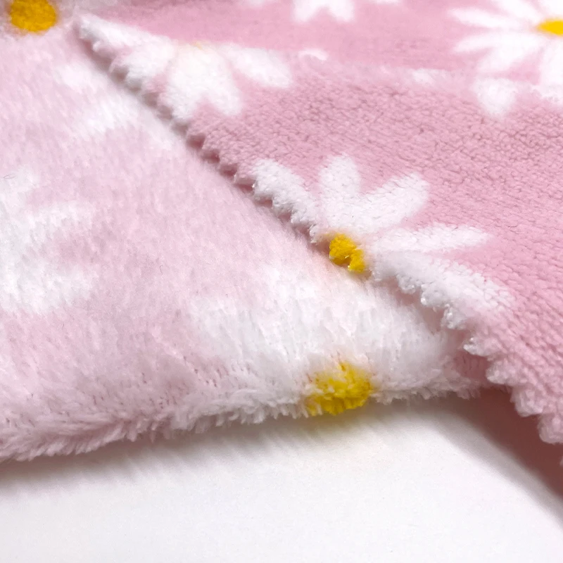Factory Hot Sale Sherpa Printed Super Soft Blankets Polyester Flannel Cotton Fabric