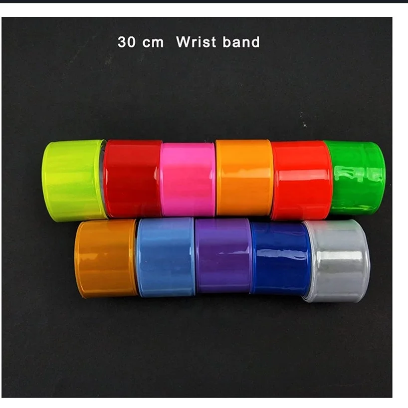 Night Reflective Magic Ruler Slap Band Bracelets toy bracelets