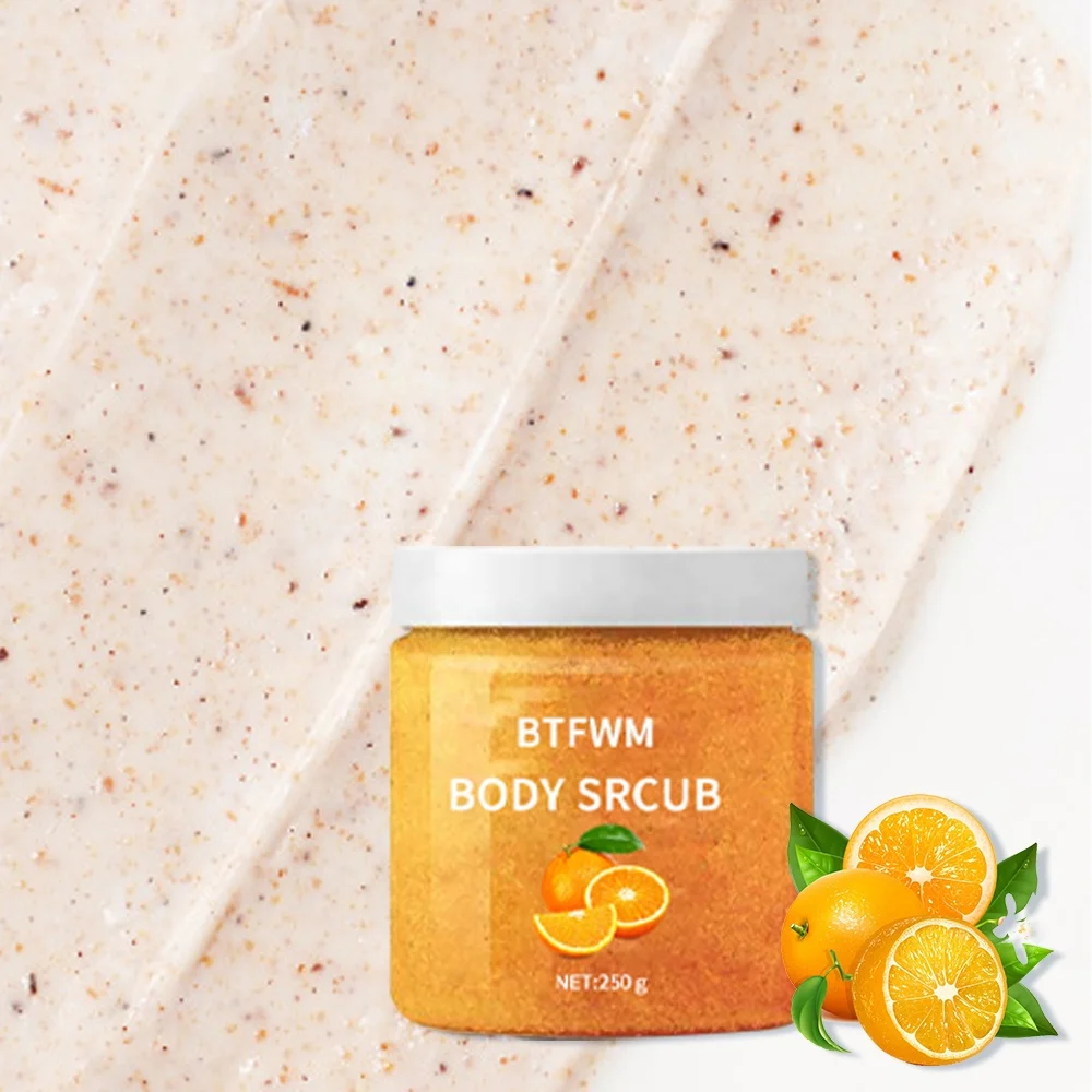 Wholesale Face Scrub Private Label Brown Sugar Scrub Orange Exfoliantes Whitening Vegan Coconut Coffee Turmeric Body Scrub