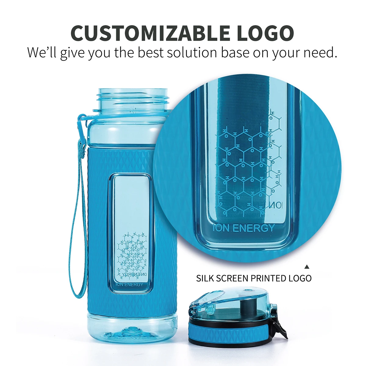 Eco-Friendly BPA FREE Tritan water bottle  with Lid