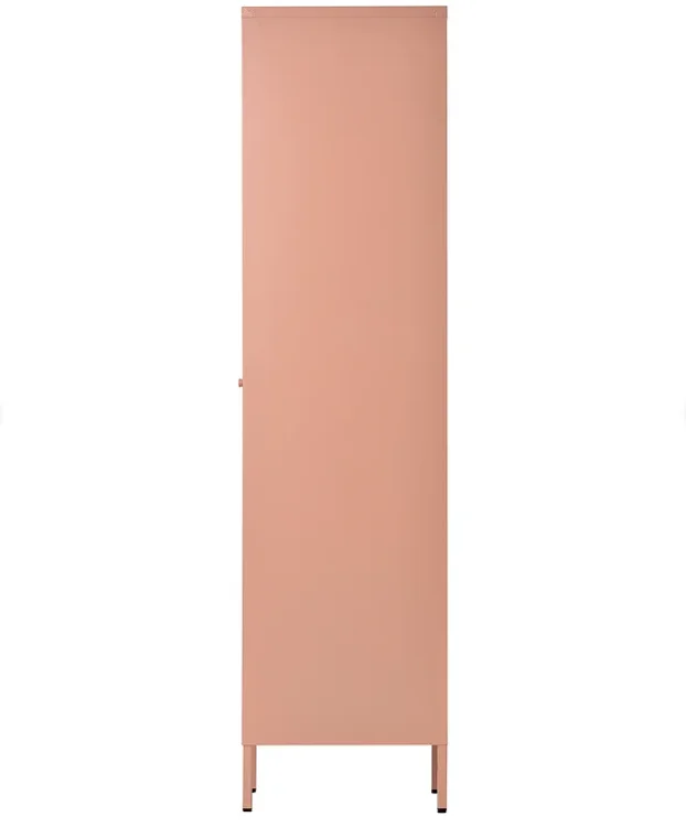 2022 Promotion pink Metal Storage Cabinet With High Feet Modern Design Wardrobe