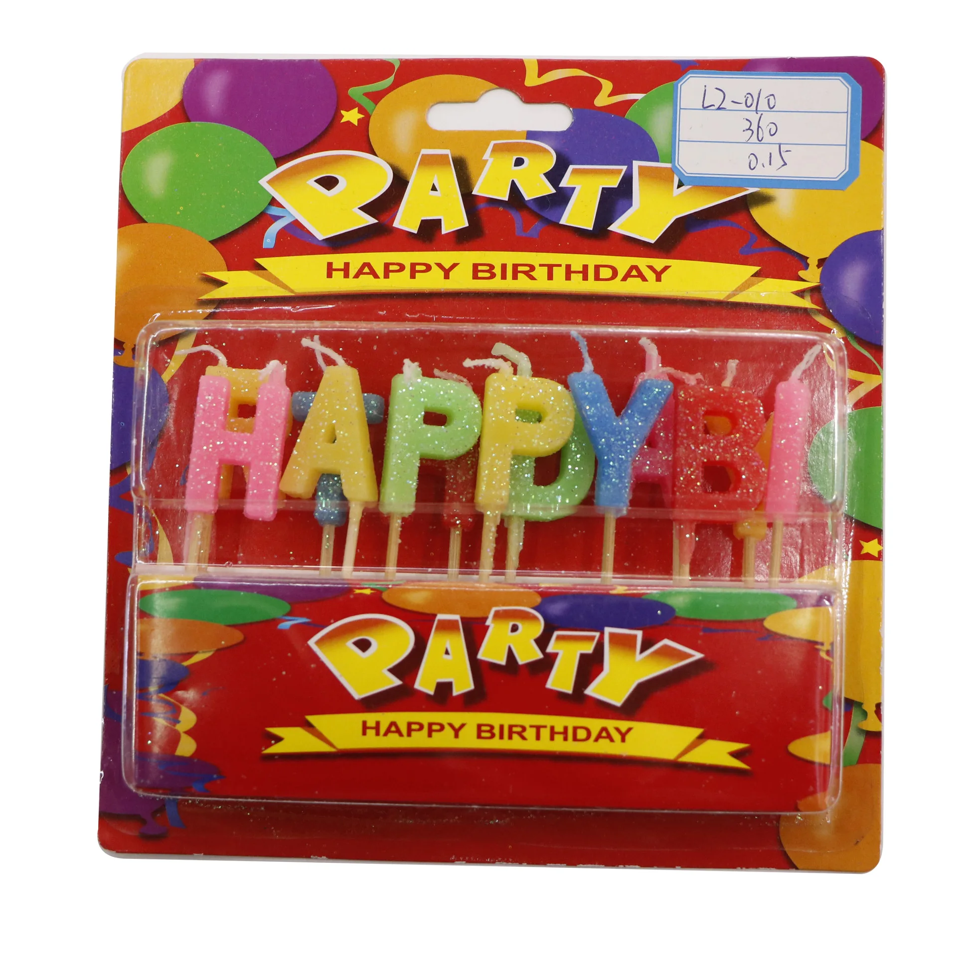 
Candy Color digital Happy Birthday Wholesale High Quality Birthday Cake Decoration Candles 