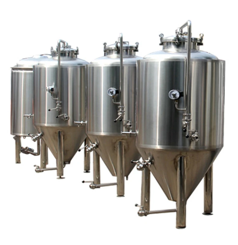 500L 1000L 2500L 4000L 5000L Conical Stainless Steel Beer Fermentation Tank Jacketed Fermenter Brite Tank Brewery Equipment