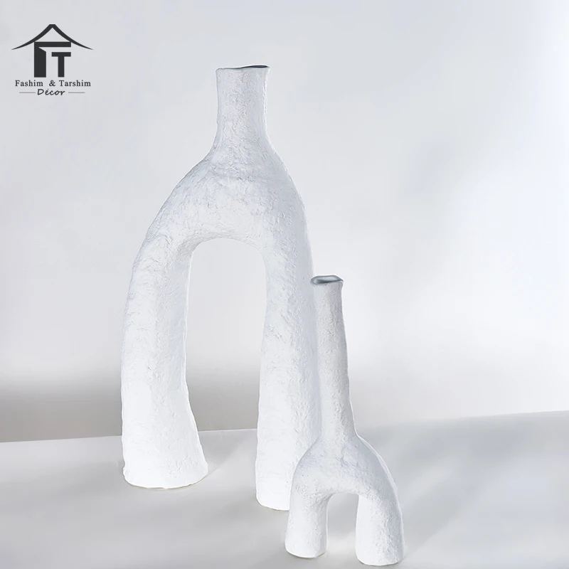 Wholesale House Home Decoration Set Of Three Tabletop Vase Ceramic Flower Vase