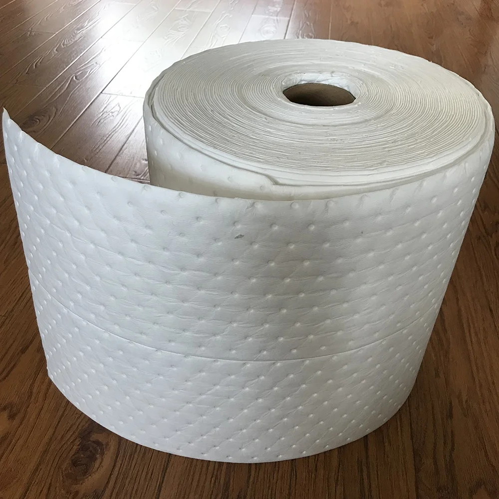 100%Environmental Hazchem Particulate  Polyester Nonwoven Spunbond  Fabric Polypropylene Oil Absorbent Pads