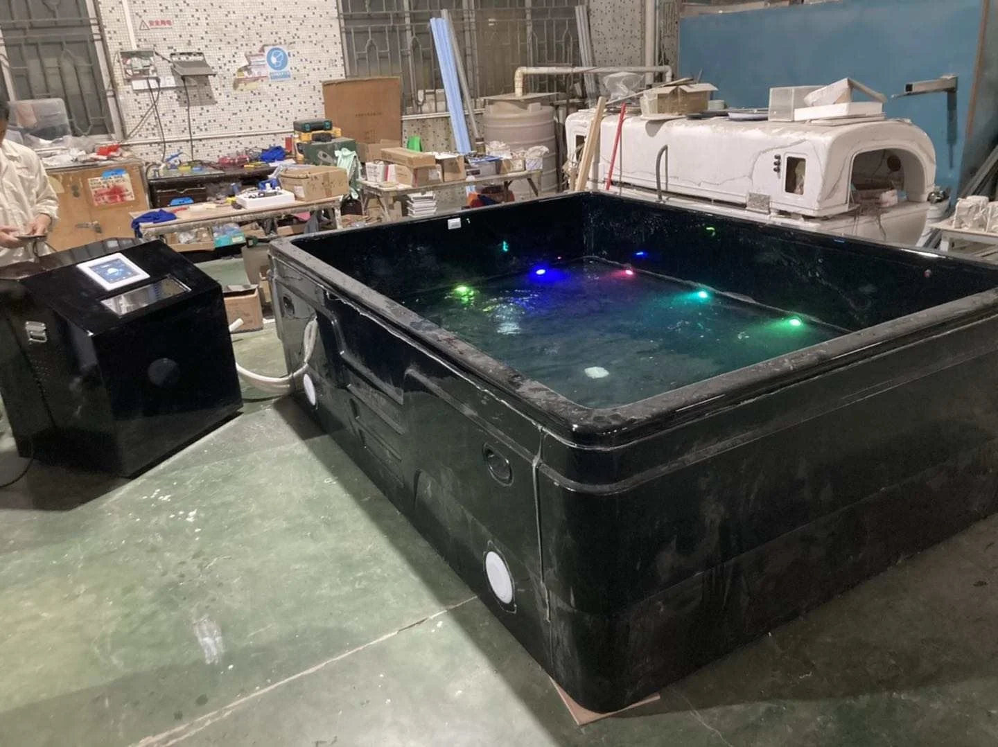 3D new big Fitness  Recovery pod - ice bath acrylic body detox sleep swimming cold plunge tub Cold Water cold plunge tub chiller