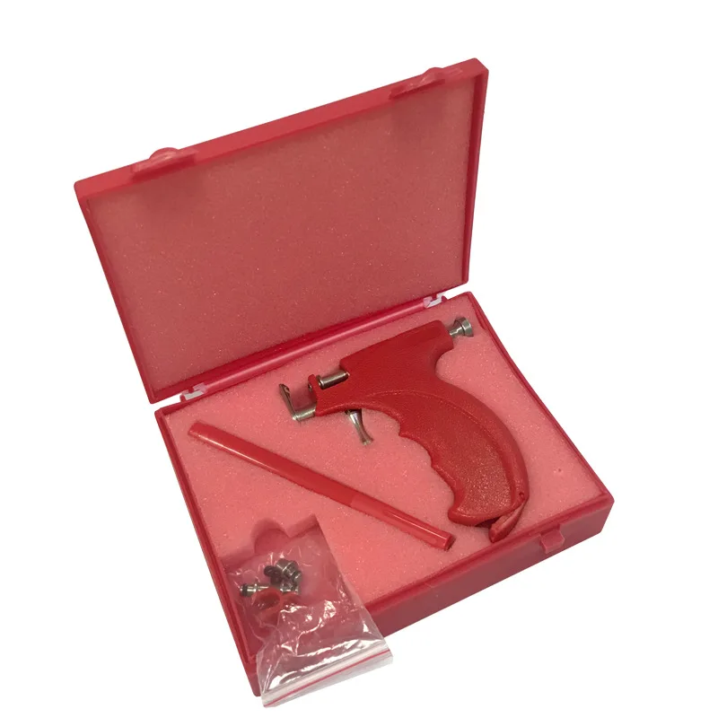 Tattoo Stainless Steel Safe Ear Piercing Gun Tool Kit Professional Use Body Piercing Gun Shots with 2, 3, 4 & 5mm Stud Holders