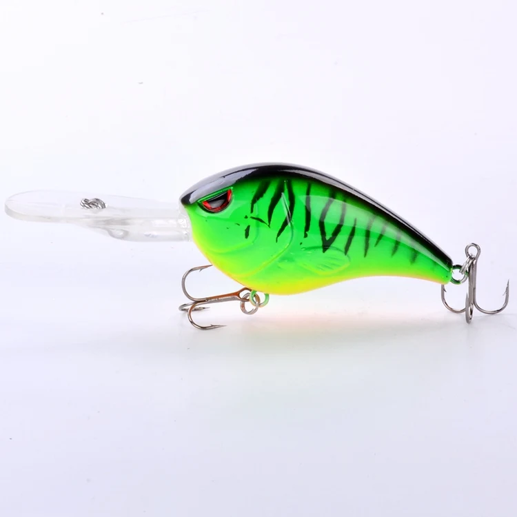 6inch/43g deep diving wobbler crankbait glow lure with long lip minnow lure set