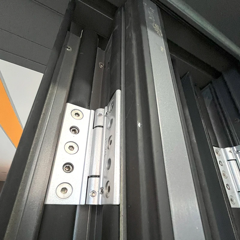 Promotion Hot Selling Aluminum Folding Patio Door For House Construction Bi-Folding Door Aluminum Glass Folding Door