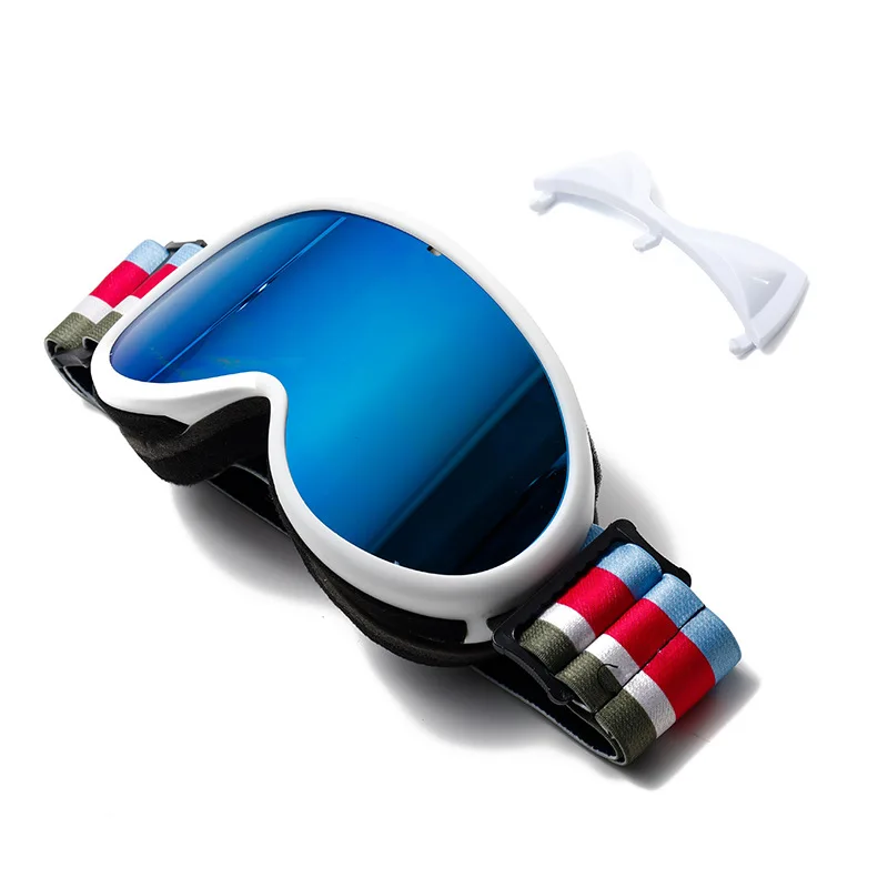 Wholesale Hot sale In Stock Snowmible Googles Oval Cute Ski Snowboard Glasses Kids Sport Custom Snow Goggles Children Ski Goggle