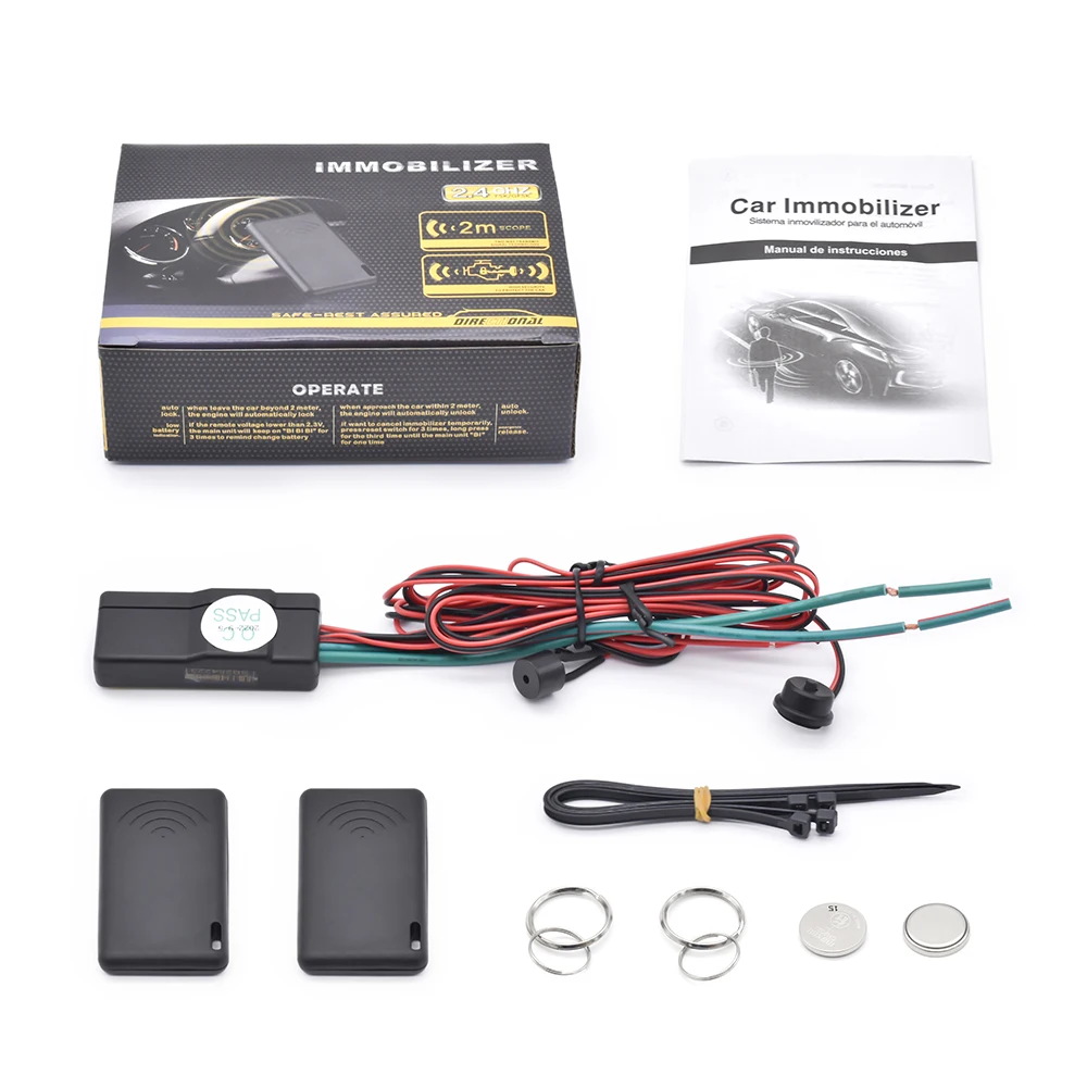 hot selling south Africa car immobilizer 2.4G Hz RFID remote auto security system popular anti theft anti robbery device