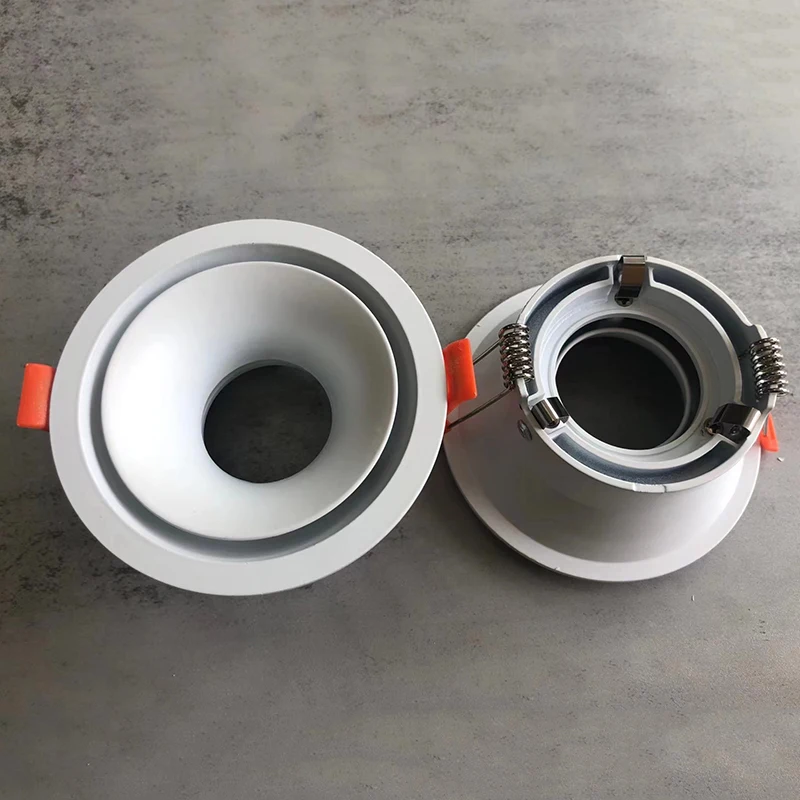 Adjustable LED Down Light Housing Black White MR16 GU10 Recessed Ceiling Light Fitting Spotlight Fixture Downlight Frame