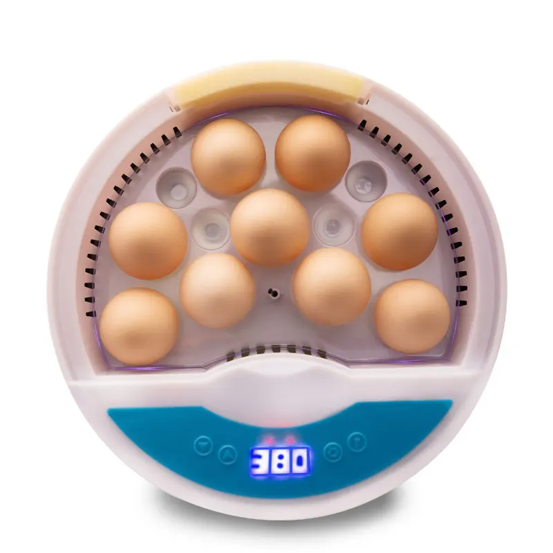 HHD Factory Design Multi-function Mini Incubator Automatic 9 Eggs Brooder Easy Operate 20W Energy Saving CE Approved