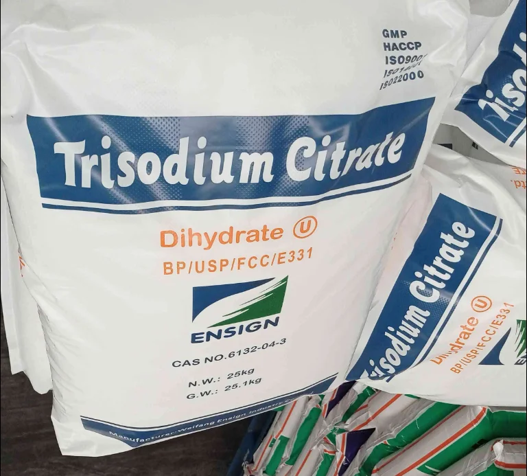 High quality Food Additives Sodium Citrate TTCA Trisodium Citrate Powder china factory
