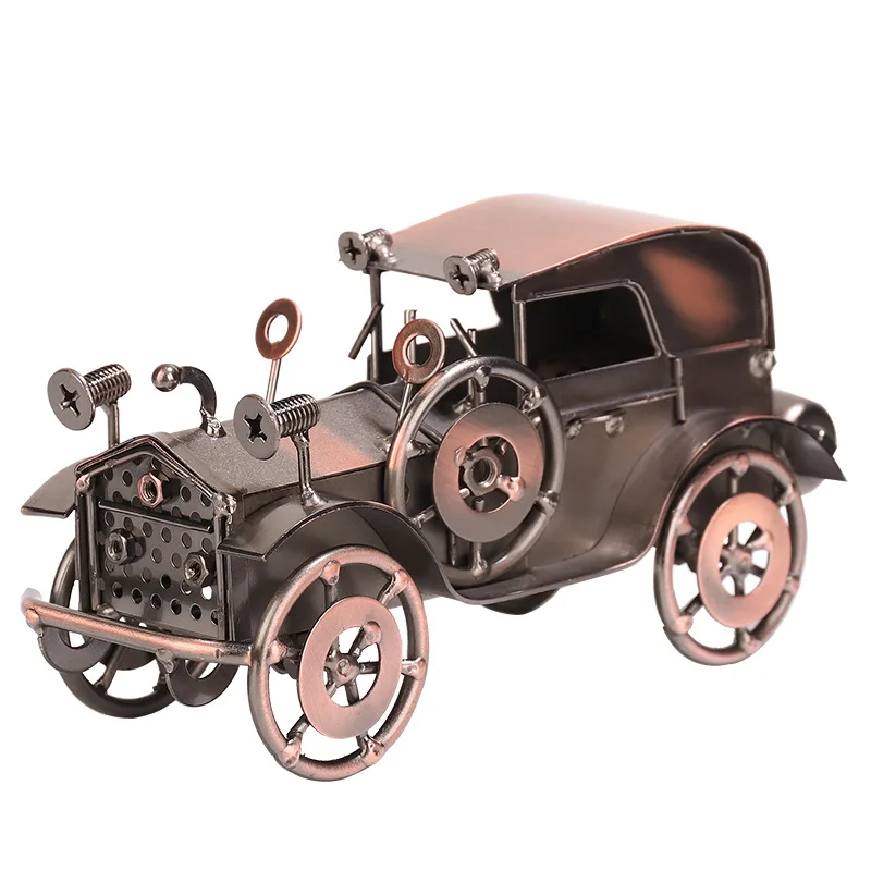 European Style Creative Gift Metal Diecast Crafts Vintage Iron Vintage Car Model