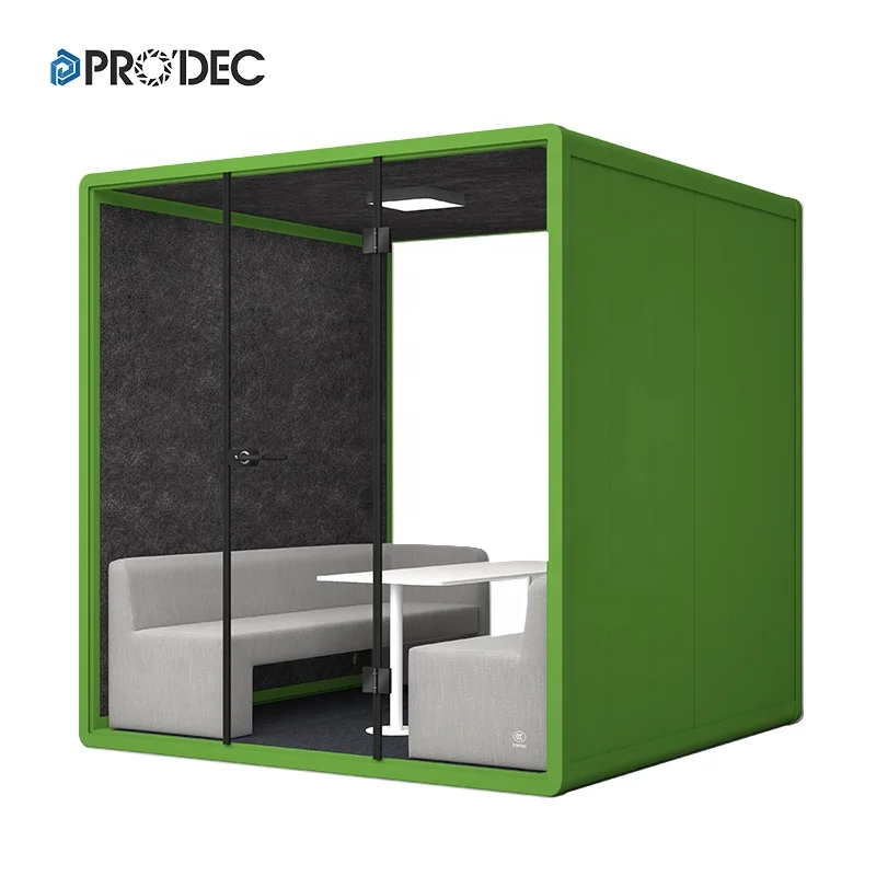 private acoustic meeting pod booth sofa set office furniture meeting room seating large booth office pods area
