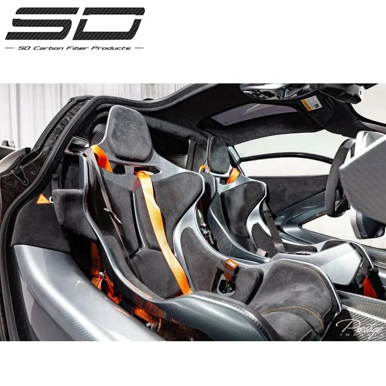 Best Quality Carbon Fiber Car Seat Back Cover For Mclaren 570S 650S 720S P1 600LT